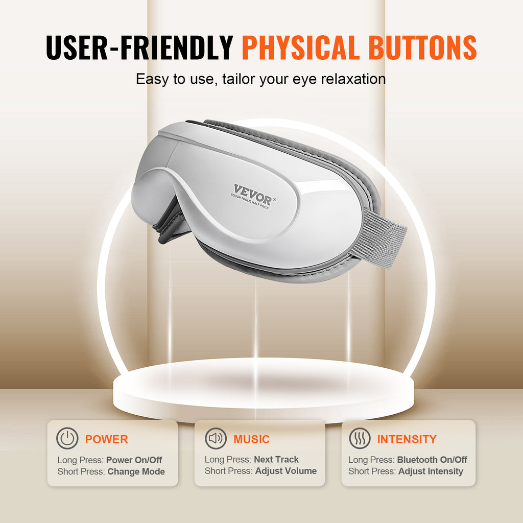 RestEase Heated Eye Massager — Bluetooth Music + Heat Therapy